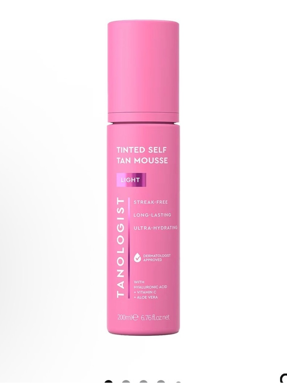 Tanologist Tinted Self Tan Mousse - Light (Pink)
